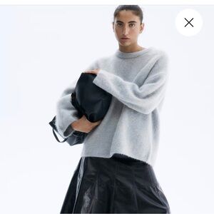 H&M Premium Selection Oversized Mohair Blend Sweater